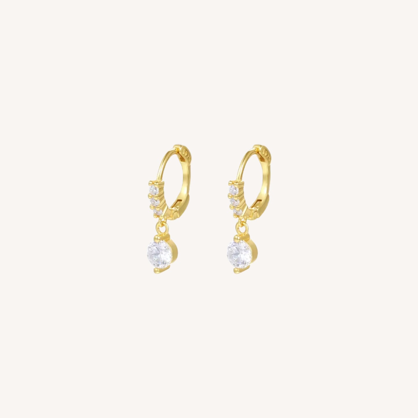 ORECCHINI GLOW DROP IN ARGENTO PLACCATO ORO