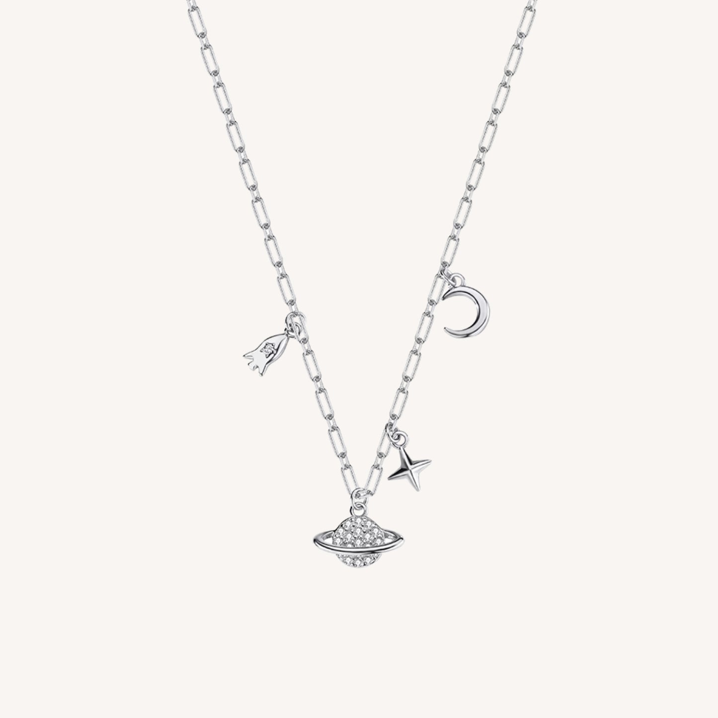 COLLANA GALASSIA IN ARGENTO