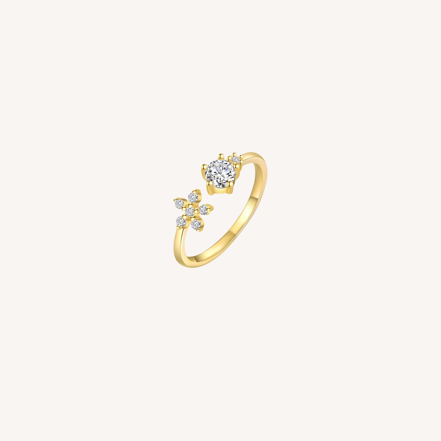 ANELLO BLOOM ARGENTO PLACCATO ORO