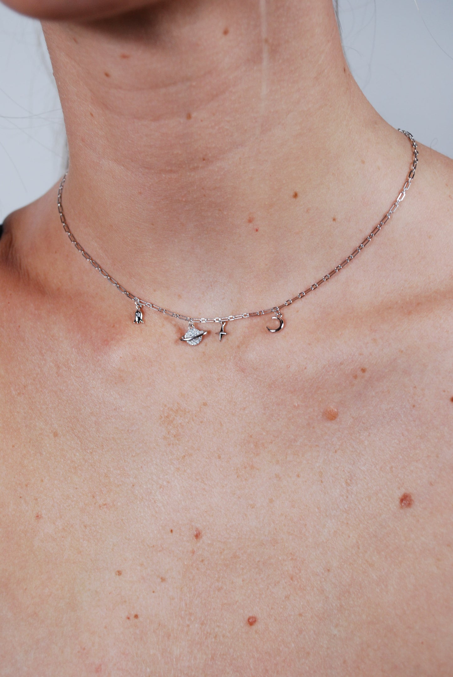 COLLANA GALASSIA IN ARGENTO