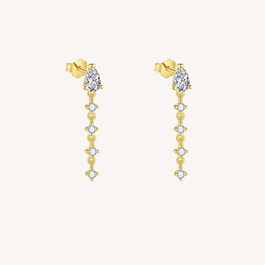 ORECCHINI CASCADE IN ARGENTO PLACCATO ORO