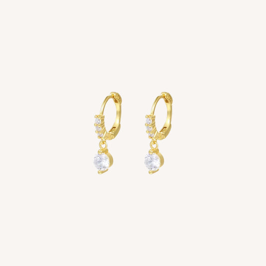 ORECCHINI GLOW DROP IN ARGENTO PLACCATO ORO