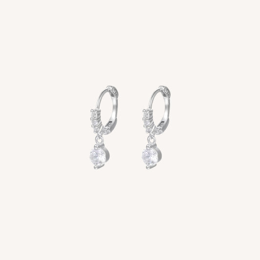 ORECCHINI GLOW DROP IN ARGENTO