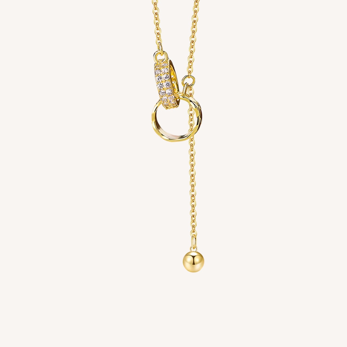 COLLANA ORBIT IN ARGENTO PLACCATO ORO