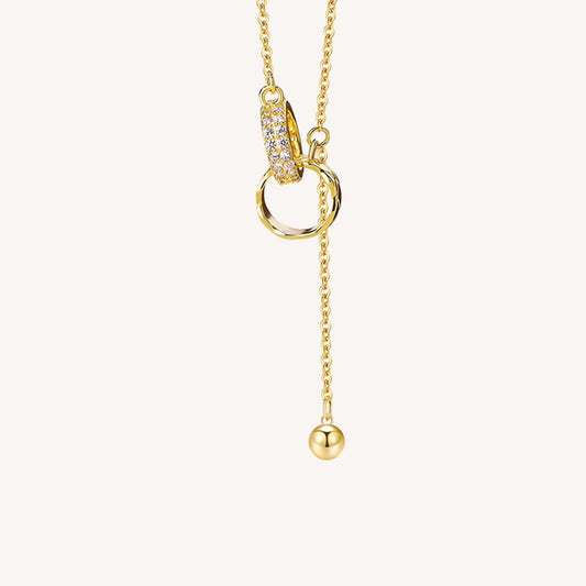 COLLANA ORBIT IN ARGENTO PLACCATO ORO