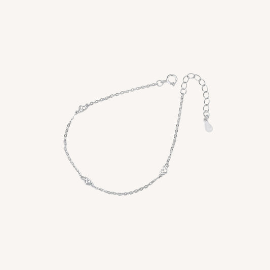 BRACCIALE HEARTLINE IN ARGENTO