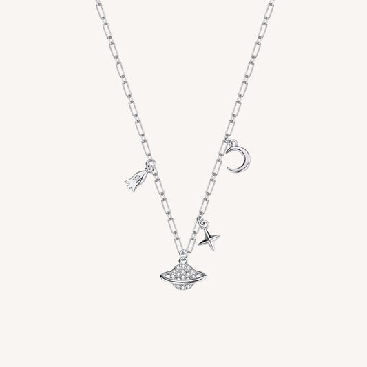 COLLANA GALASSIA IN ARGENTO