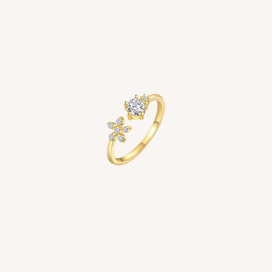 ANELLO BLOOM ARGENTO PLACCATO ORO