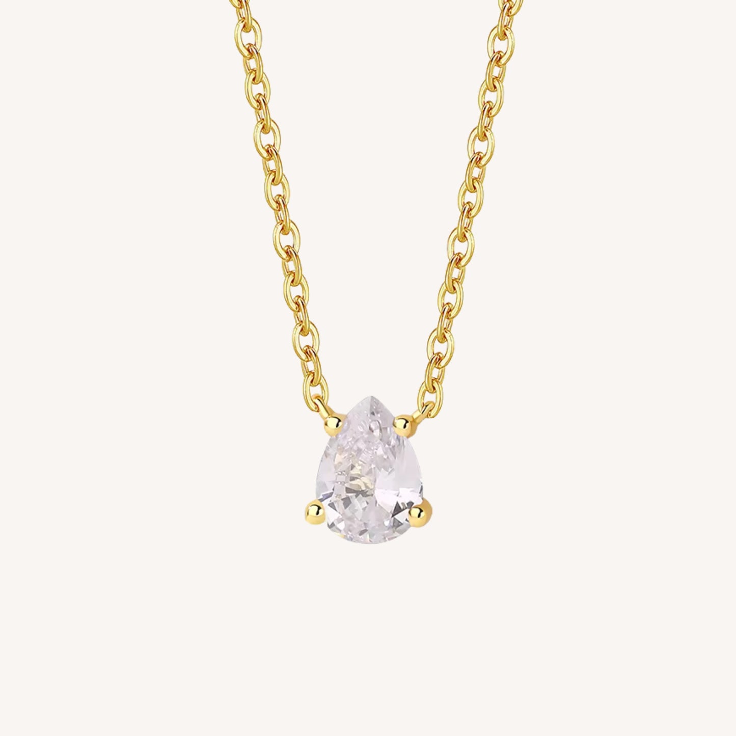 COLLANA DROP OF LIGHT IN ARGENTO PLACCATO ORO