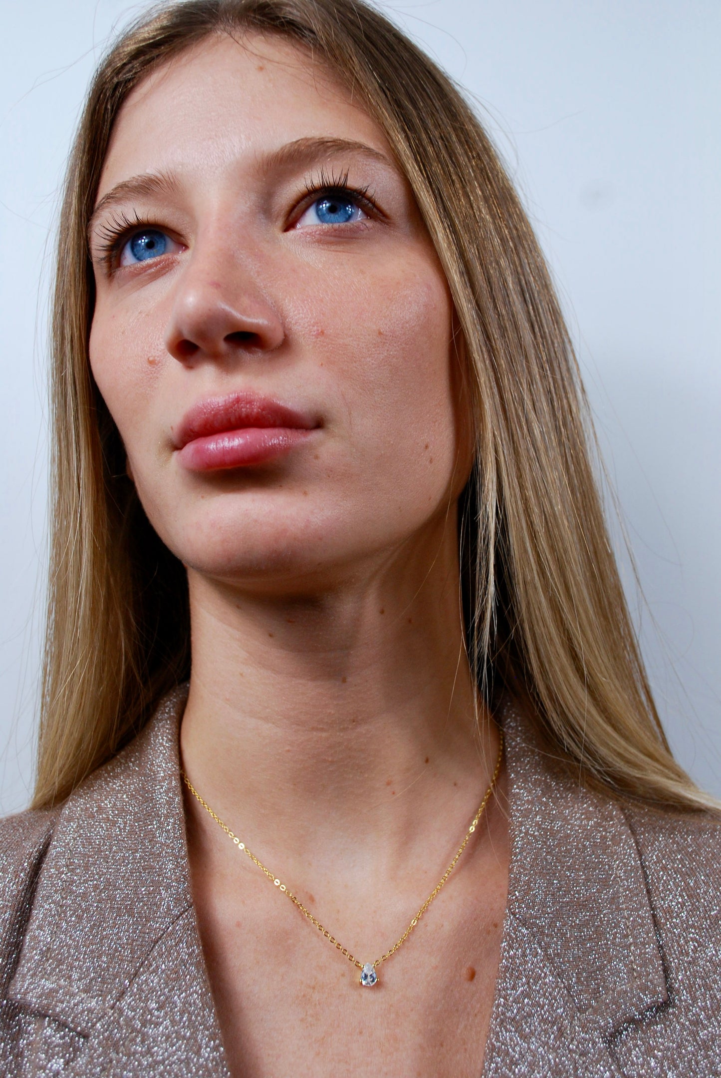 COLLANA DROP OF LIGHT IN ARGENTO PLACCATO ORO