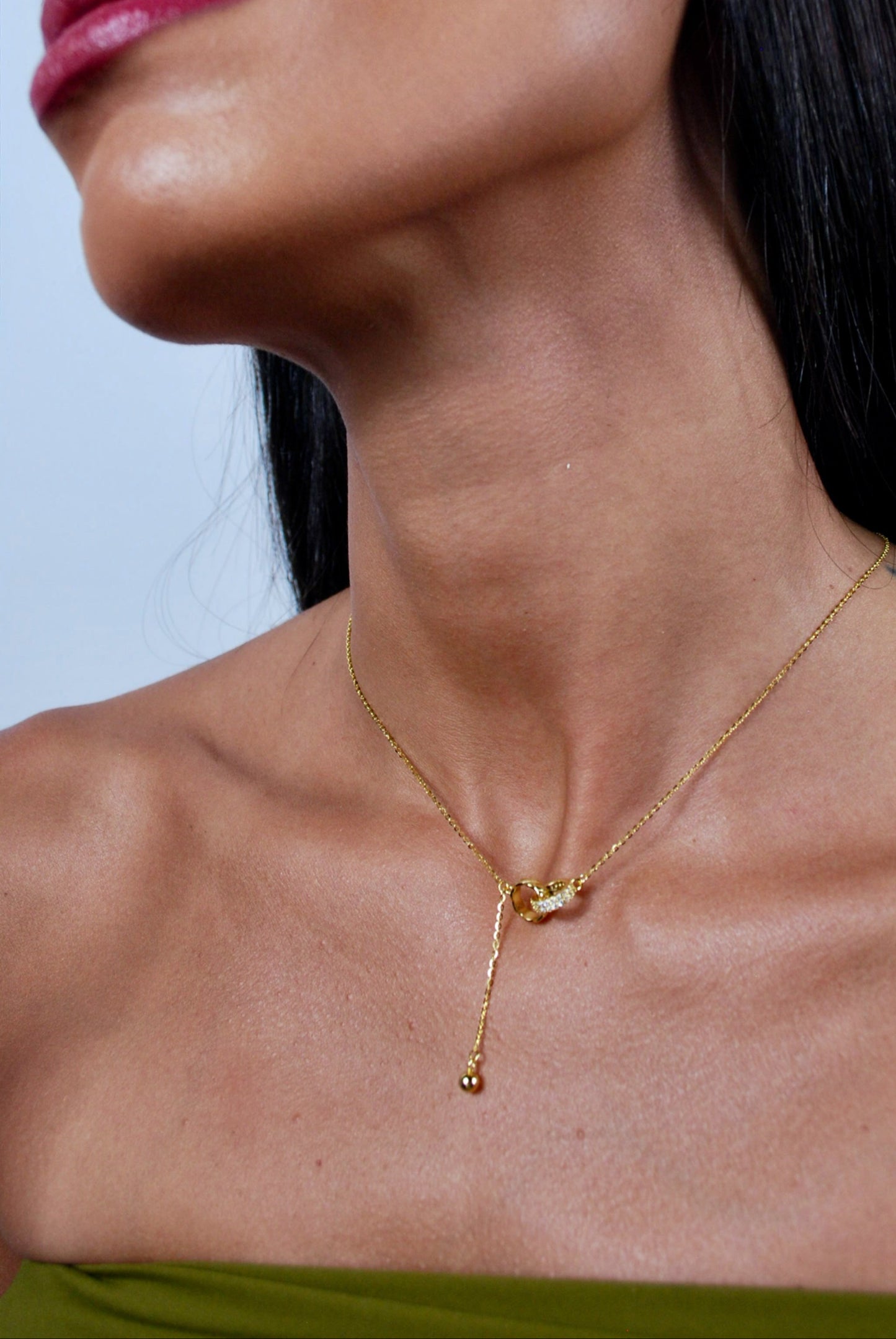 COLLANA ORBIT IN ARGENTO PLACCATO ORO