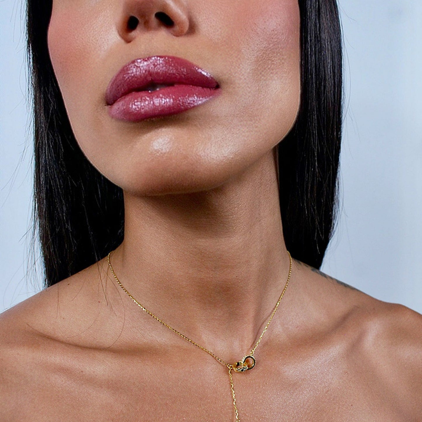 COLLANA ORBIT IN ARGENTO PLACCATO ORO