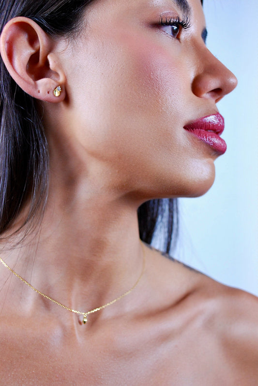 ORECCHINI PURE HEART IN ARGENTO PLACCATO ORO